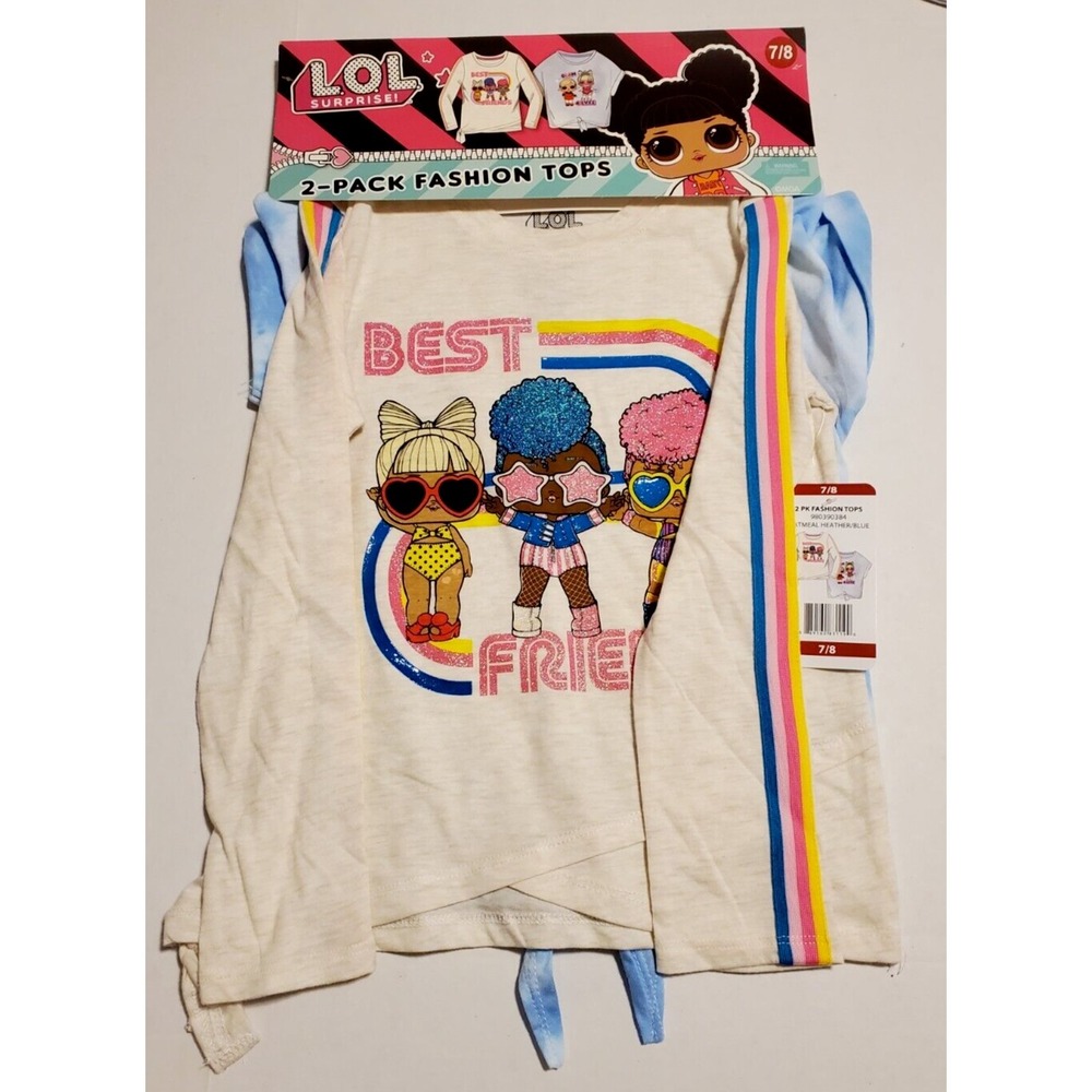 NWT LOL Suprise 2-Pack Fashion Tops Size 5/6